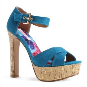 🆕✨ Teal Blue High Heel Sandal